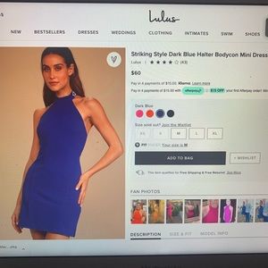 Lulus Blue Dress